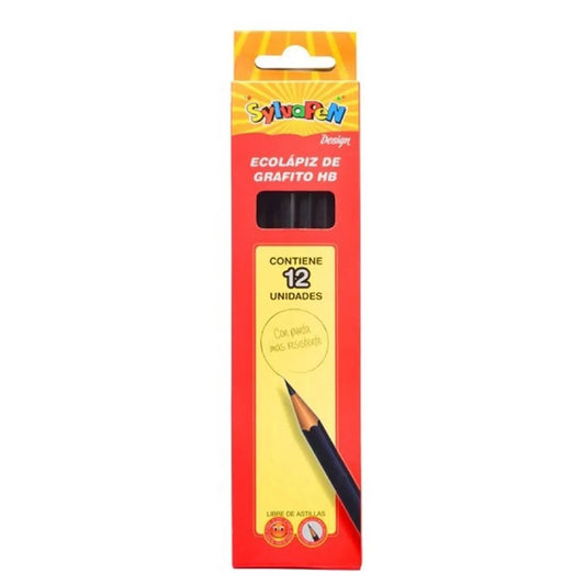 Eco Lapiz Grafito Hb Sylvapen X 12 Unidades