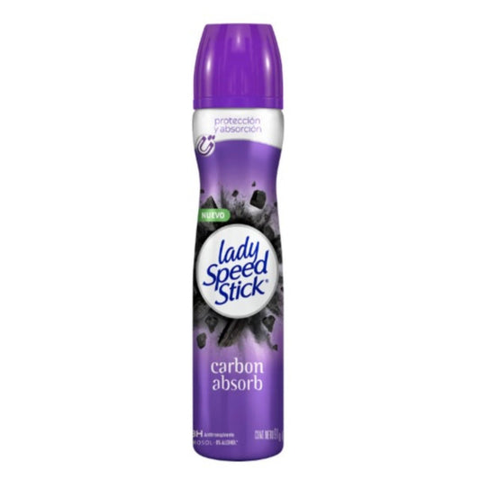Antitranspirante Lady Speed Stick Carbon Absorb Aerosol 150 Ml