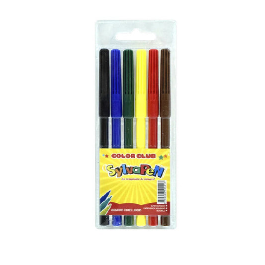 Marcador Sylvapen X 6 Finos Lavables