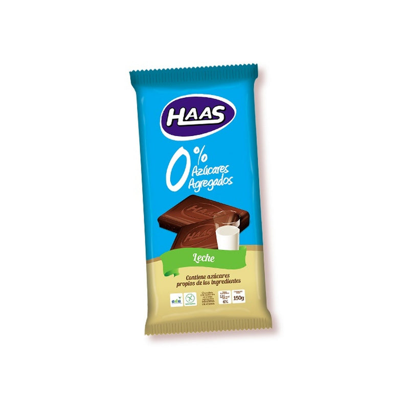 Tableta Chocolate Con Leche Haas 0% Azucar 150 G