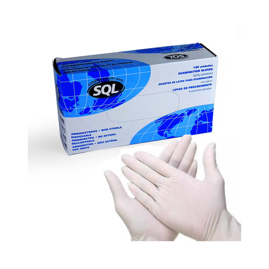 Guantes Latex Descartables SQL100 Unidades